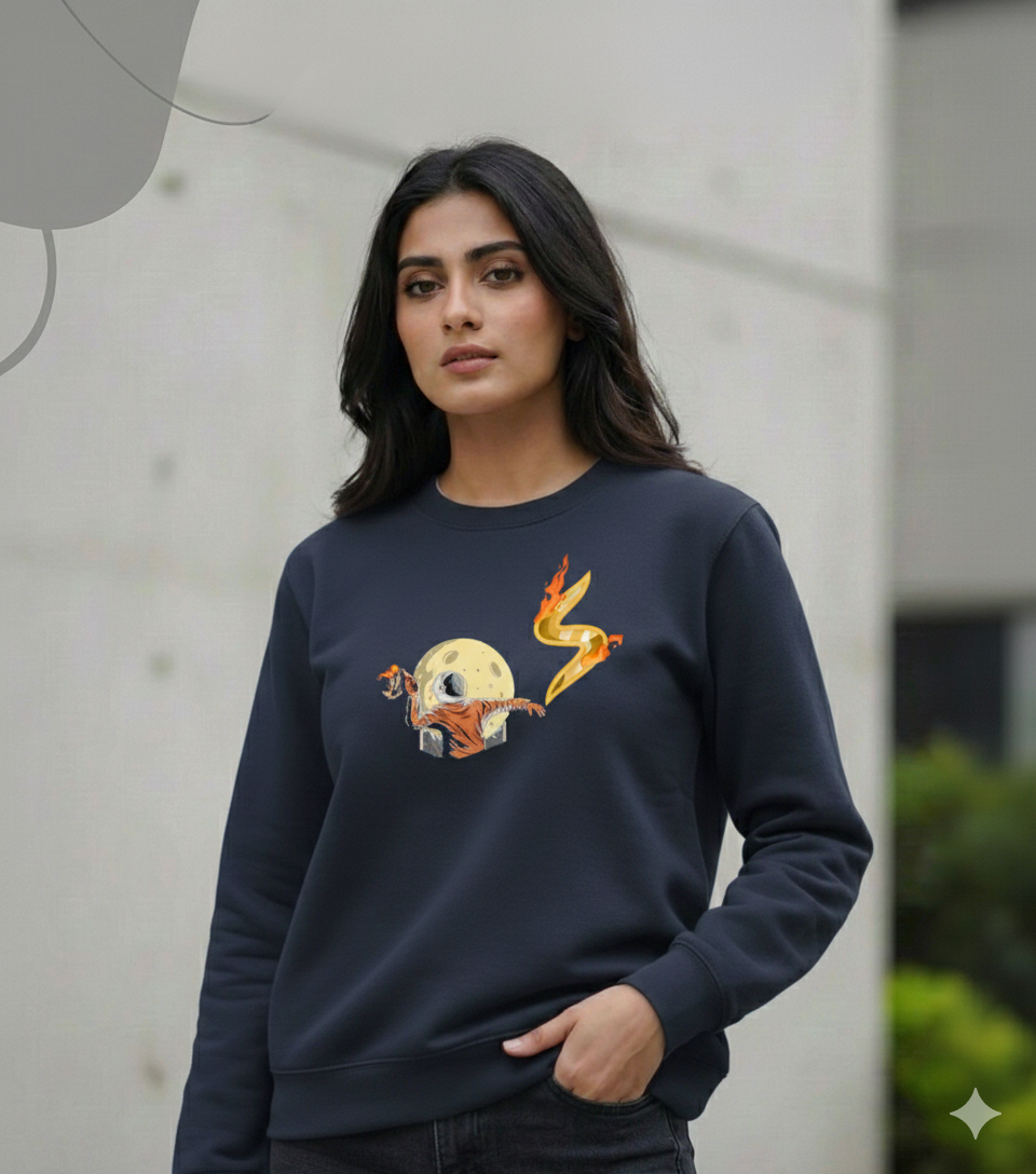 Pack of 2 Sweat Shirts Astronaut Fire & Never Mind - UniSex