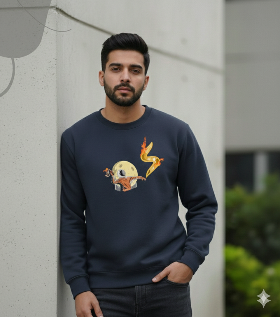 Pack of 2 Sweat Shirts Panda & Astronaut Fire- UniSex