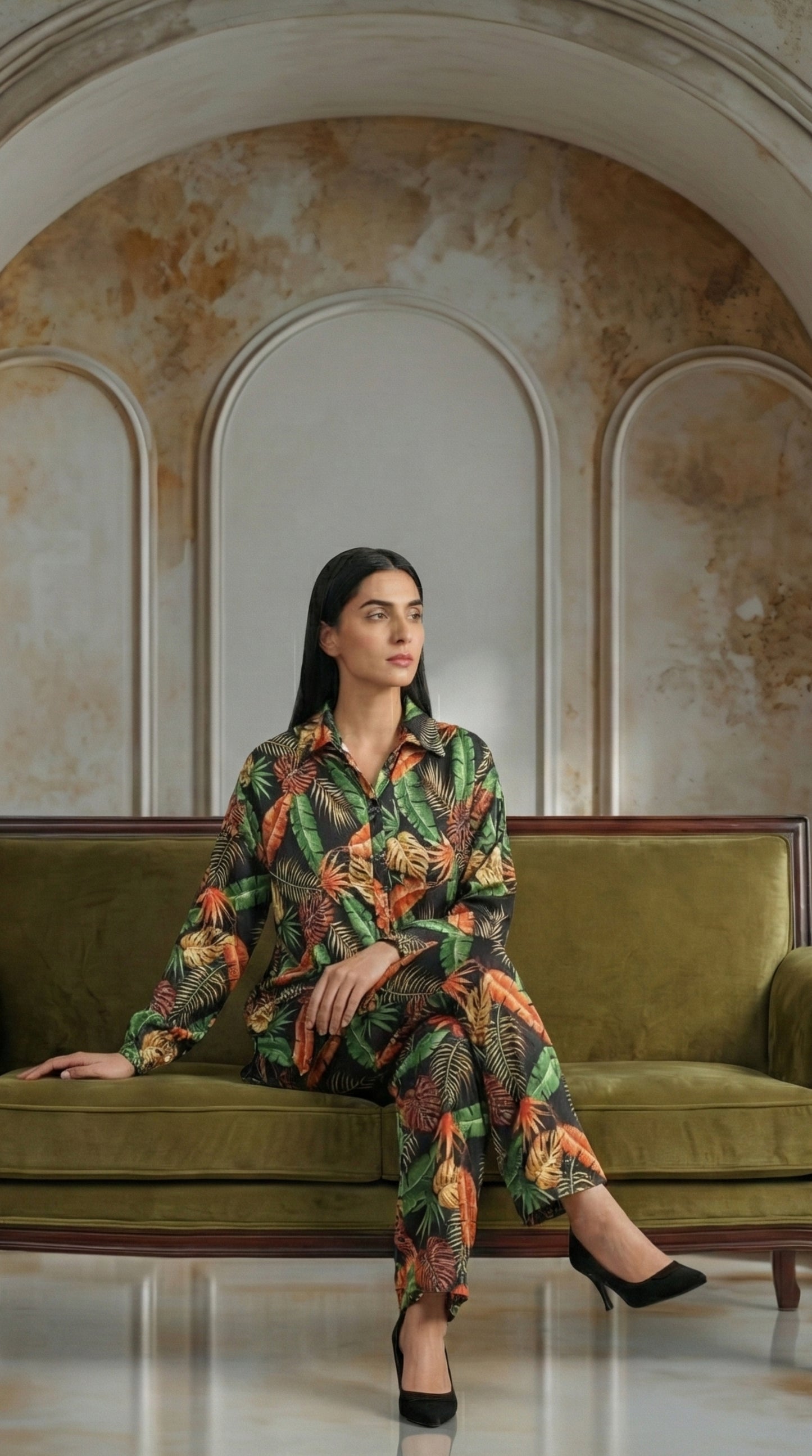 Green Leave CO-ORD Set