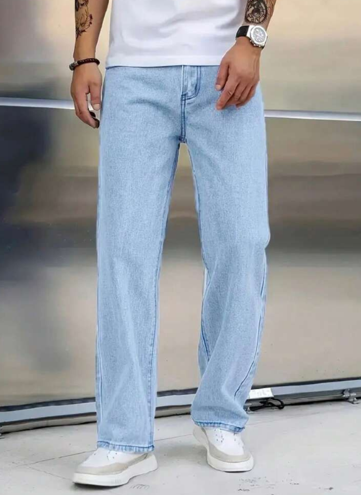 Slake Casual Wear Jeans Ice Blue