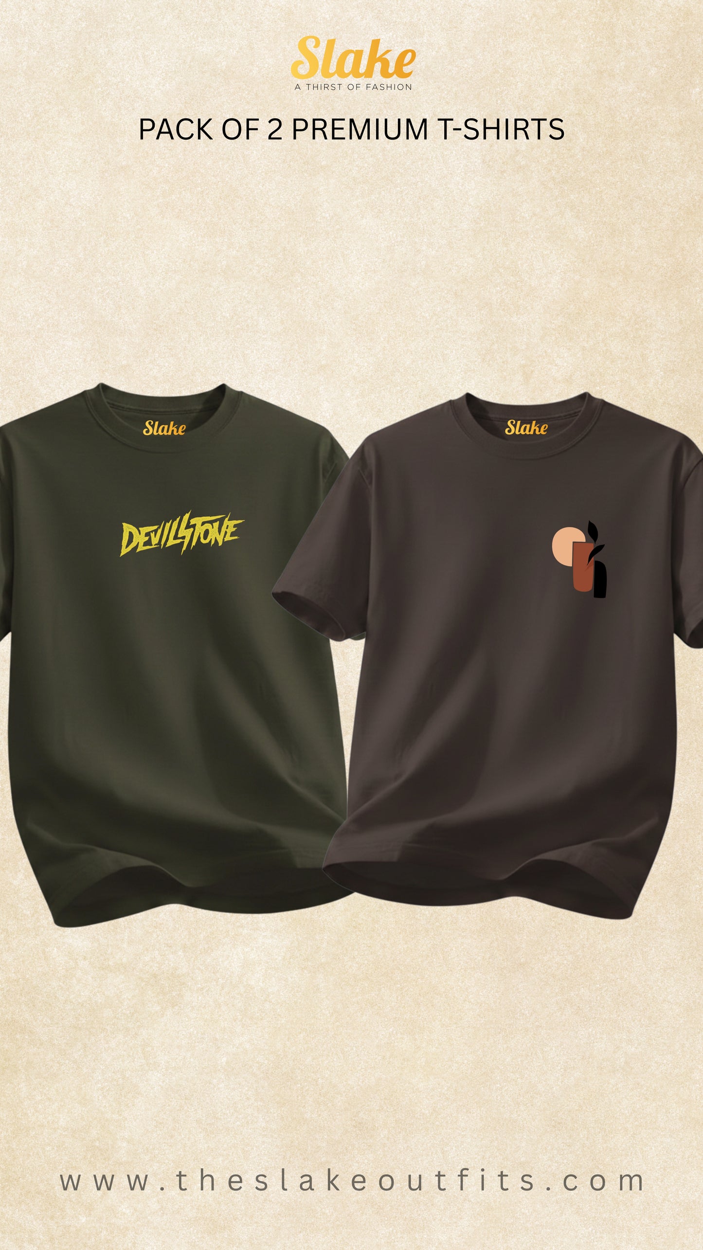 Pack of 2 Premium T-Shirts Devilstone & Scenery Edition