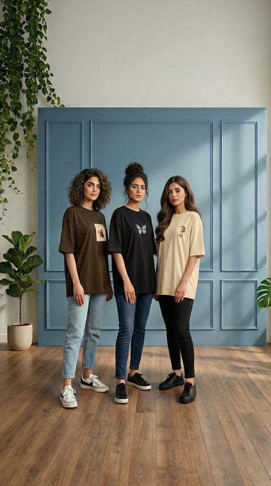 Pack of 3 Premium Graphical T-Shirts