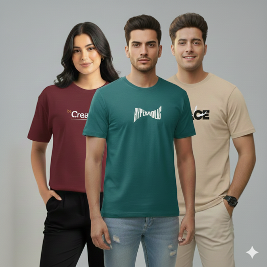Pack of 3 Premium T-Shirts Hyperolic - UniSex