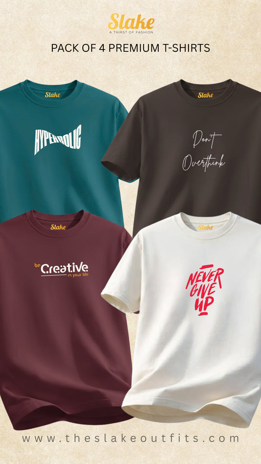 Pack of 4 Minimalistic T-Shirts